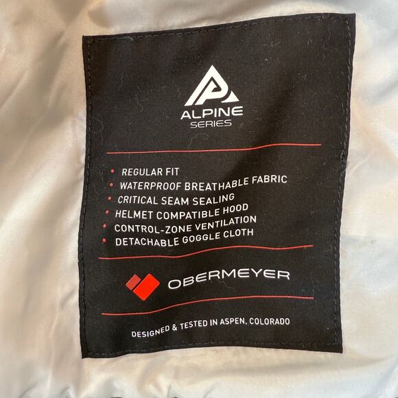 Obermeyer Foundation Jacket Ski Snow Mens 3XL Winter Insulated Hooded Alpine - Picture 7 of 12